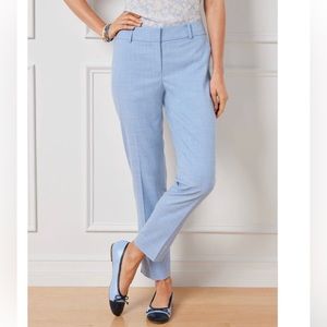 TALBOTS HAMPSHIRE ANKLE PANTS - SPRING CROSSHATCH